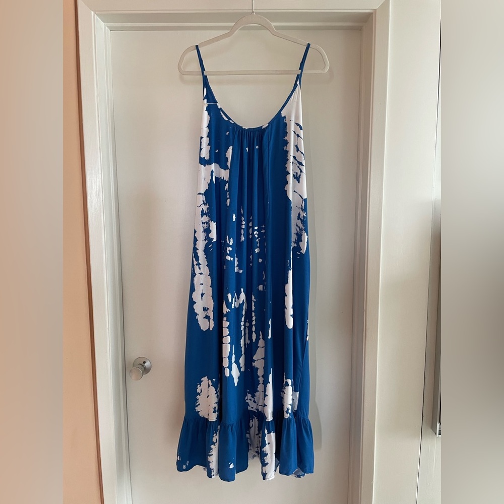 Ocean Blue Midi Dress